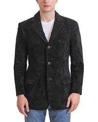 BGSD - Men Robert Three-button Suede Leather Blazer - Lyst
