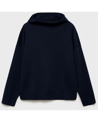 Mango - Asymmetric Neck Knitted Sweater - Lyst