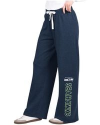 G-III 4Her by Carl Banks - Seattle Seahawks Field Wide Leg Sweatpants - Lyst
