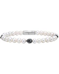Bulova - Marc Anthony Freshwater Pearl & Lion Beaded Bracelet - Lyst