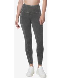 Marc New York - Andrew Marc Sport High Rise Full Length Mineral Washed leggings Pants - Lyst