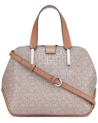 Calvin Klein - Audrey Signature Convertible Small Satchel Bag - Lyst