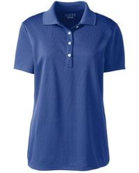 Lands' End - Short Sleeve Solid Active Polo - Lyst