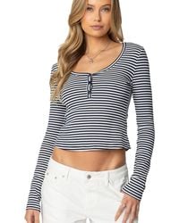 Edikted - Jocelyn Striped Top - Lyst