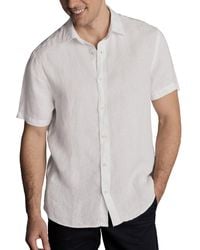 Charles Tyrwhitt - Slim-fit Button-down Linen Shirt - Lyst