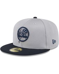 KTZ - Gray/navy New York Yankees 2025 Batting Practice 59fifty Fitted Hat - Lyst