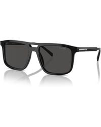 Prada - Iconic Plaque Rectangular Sunglasses - Lyst