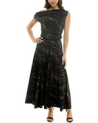 Taylor - Belted Off-the-shoulder A-line Dress - Lyst