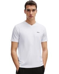 BOSS - Boss By Contrast Logo Regular-fit T-shirt - Lyst
