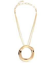 Ettika - Plated Open Circle Statement Necklace - Lyst