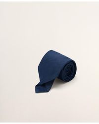 Mango - Solid Linen-silk-blend Tie - Lyst