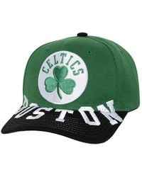 Mitchell & Ness - Kelly Green/black Boston Celtics Under Arch Two-tone Pro Crown Snapback Hat - Lyst