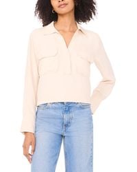 Vince Camuto - Collared Neck Blouse - Lyst