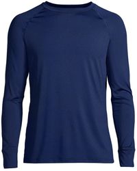 Lands' End - Stretch Thermaskin Long Underwear Crew Base Layer - Lyst