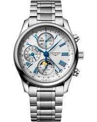 Longines - Swiss Automatic Chronograph Master Bracelet Watch 40mm - Lyst