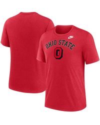 Nike - Heather Ohio State Buckeyes Legacy Arch Tri-blend T-shirt - Lyst