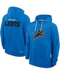 Nike - Detroit Lions Sideline Initial Home Performance Pullover Hoodie - Lyst