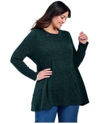 Avenue - Ruby Button Detail Hacci Top - Lyst