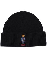 Polo Ralph Lauren - Embroidered Bear Cuff Hat - Lyst