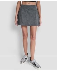 DKNY - Sport Space-dye Pull-on Bike Skort - Lyst