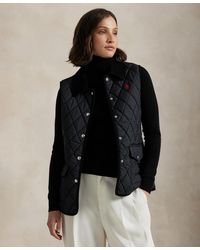 Polo Ralph Lauren - Corduroy-trim Quilted Vest - Lyst