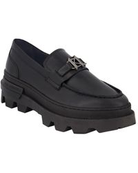 Karl Lagerfeld - White Label Leather Lug Sole Loafers - Lyst
