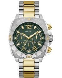 Guess - Multi-function Two-tone Stainless-steel Watch 44mm - Lyst