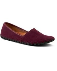Spring Step - Azura Kathaleta Suede Slip-on Comfort Flats - Lyst
