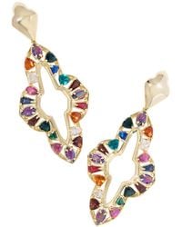 Kendra Scott - Abbie Crystal & Imitation Pearl Statement Earrings - Lyst