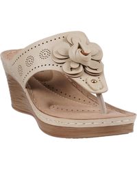 Gc Shoes - Willa Floral Wedge Sandals - Lyst