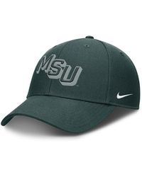 Nike - Michigan State Spartans Slanted Primetime Rise Performance Adjustable Hat - Lyst