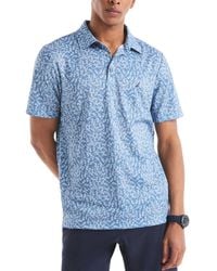 Nautica - Classic-fit Seahorse-print Birdseye Interlock Performance Golf Polo Shirt - Lyst