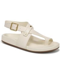 Franco Sarto - Blair Toe Loop Round Toe Flat Sandals - Lyst