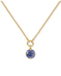 Kate Spade - Gold-tone Pop Of Joy Spade Flower Pendant Necklace - Lyst