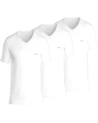 BOSS - Boss By 3-pk. Classic Solid V-neck T-shirts - Lyst
