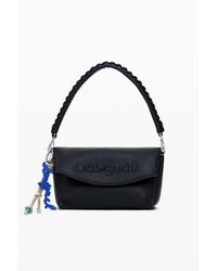 Desigual - Medium 3d Logo Flap Bag - Lyst