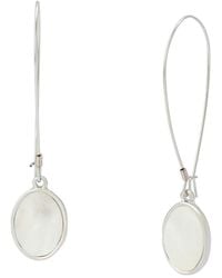 Robert Lee Morris - Imitation Pearl Disc Dangle Earrings - Lyst