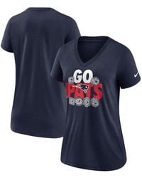 Nike - New England Patriots Hometown Collection Tri-blend V-neck T-shirt - Lyst