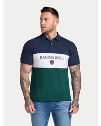 Raging Bull - S/s Cut & Sew Panel Pique Polo - Lyst