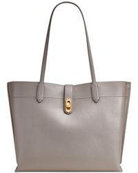 Donna Karan - Bridgehampton Leather Turnlock Triple Compartment Tote - Lyst