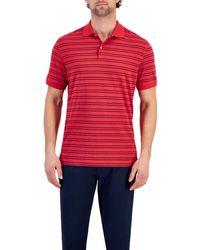 Club Room - Carter Novelty Interlock Striped Short Sleeve Polo Shirt - Lyst