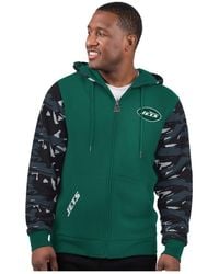 Starter - Green New York Jets Thursday Night Gridiron Full-zip Hoodie - Lyst