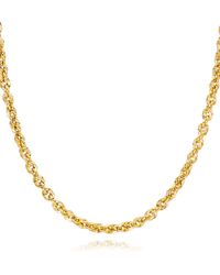 Macy's Italian Gold Diamond Cut Rope, 22" Chain Necklace (3-3/4mm) In 14k Gold, Made In Italy - Metallic