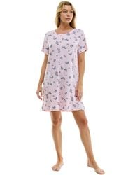 Roudelain - Printed Short-sleeve Sleepshirt - Lyst