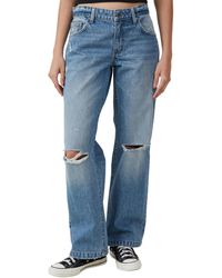 Cotton On - Low Rise Straight Jeans - Lyst