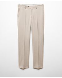 Mango - Stretch Fabric Slim-fit Suit Pants - Lyst