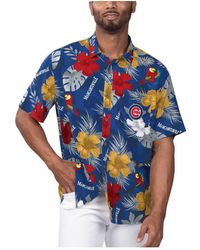 Margaritaville - Chicago Cubs Island Life Floral Party Button-up Shirt - Lyst