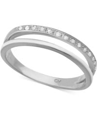 Macy's - Diamond Split Shank Band (1/10 Ct. T.w. - Lyst