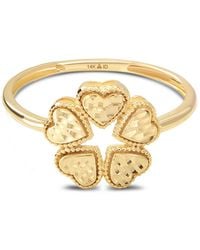 DEVATA - Clover Heart Ring - Lyst
