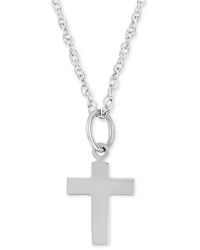 Macy's - Flat Cross Necklace Set - Lyst